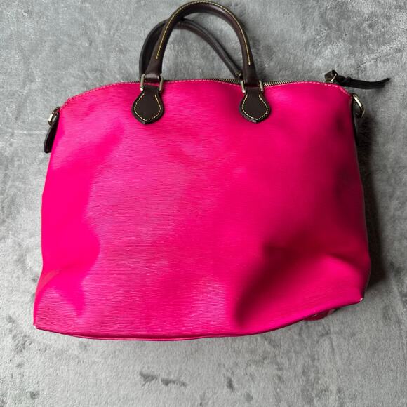 Dooney & Bourke Women’s Handbag Hot Pink Dillen Double Pocket no cross strap - Picture 4 of 12